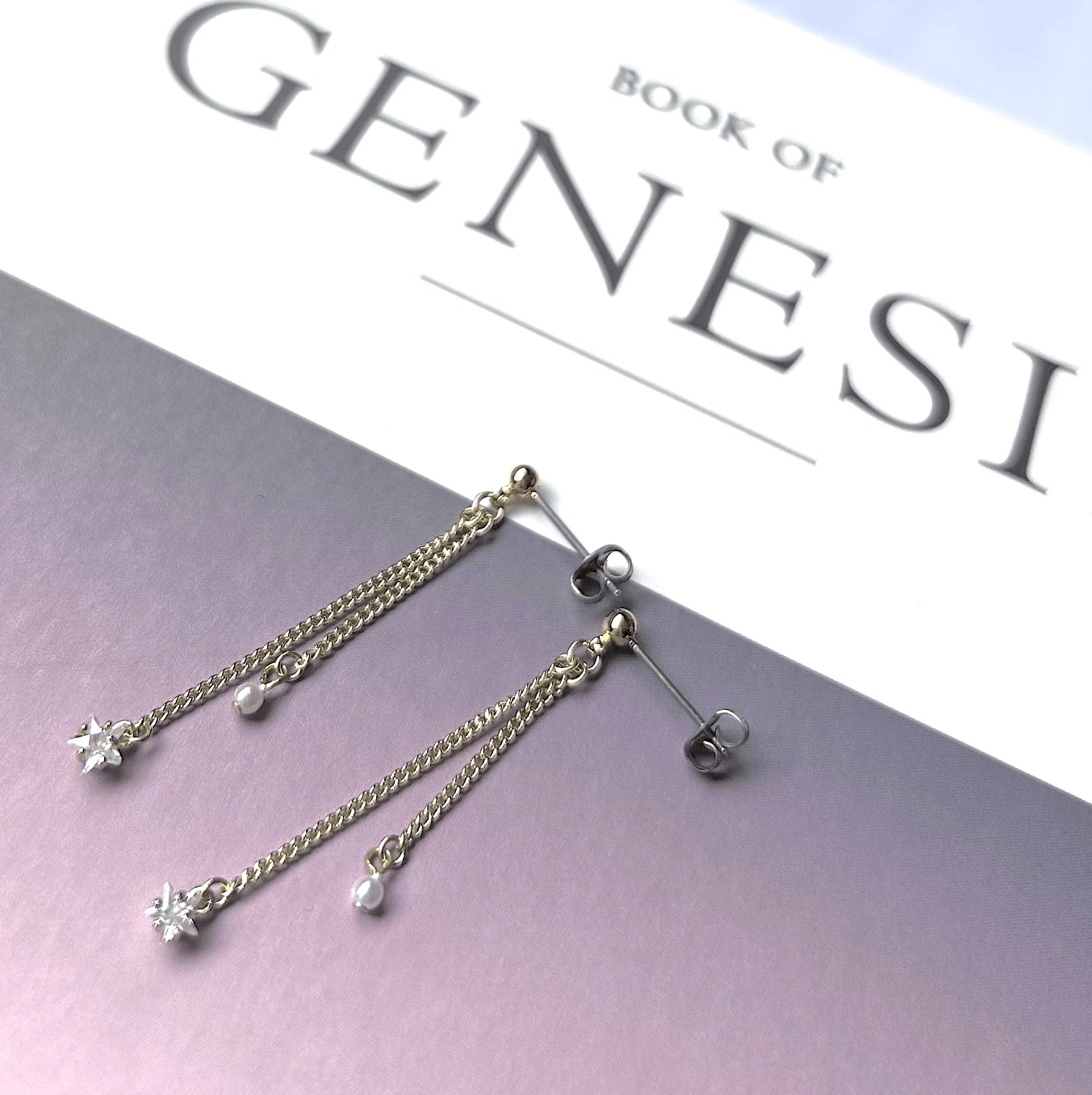 AMOE AMOE/ピアス/イヤリング/一粒スターチェーンアクセサリー