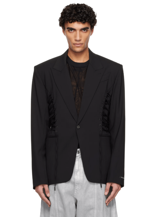 Mugler Single-Breasted Suit Jacket