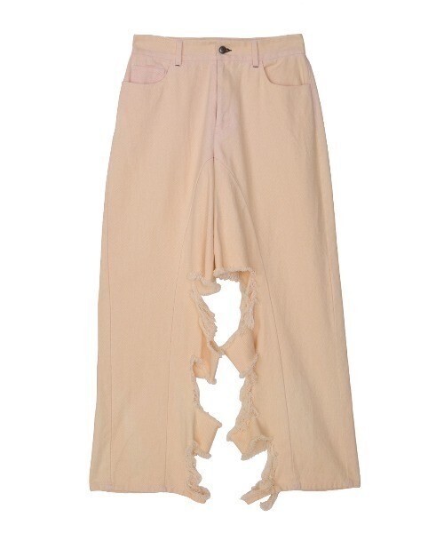 ELCHELE INSIDE RIPPED HOLE COLOR DENIM