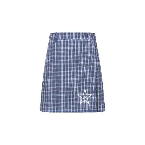 fa.er.ie blue check academy pleats skirt