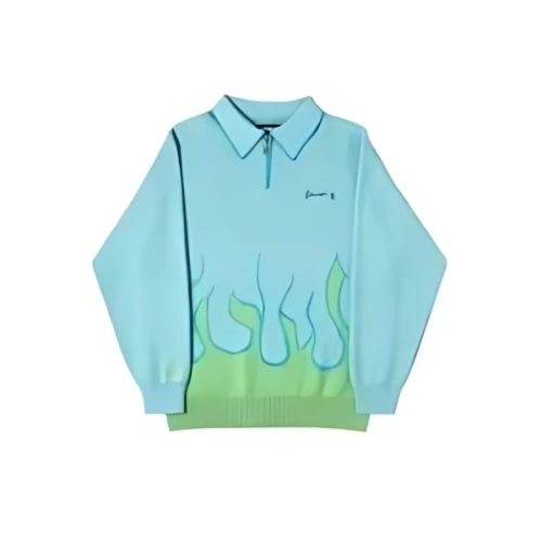 SUPPLIER Fire Pattern Half Zip Knit