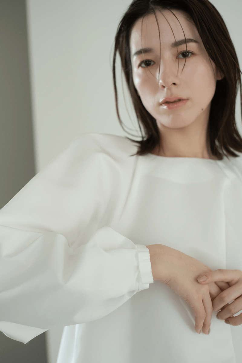 maison de Dolce. グログランUVブラウス【white】