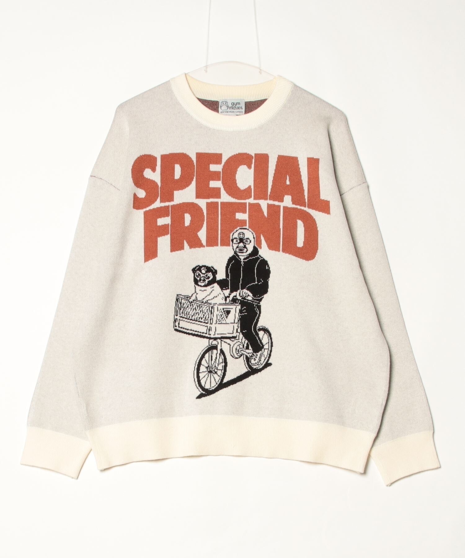 gym master ジャガードニットSPECIAL FRIENDクルーネック