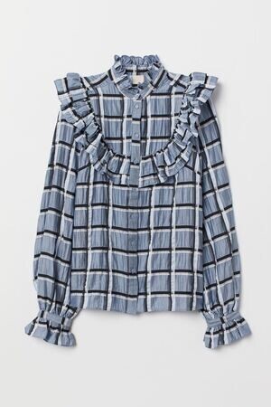 H&M リヨセルブレンドブラウス