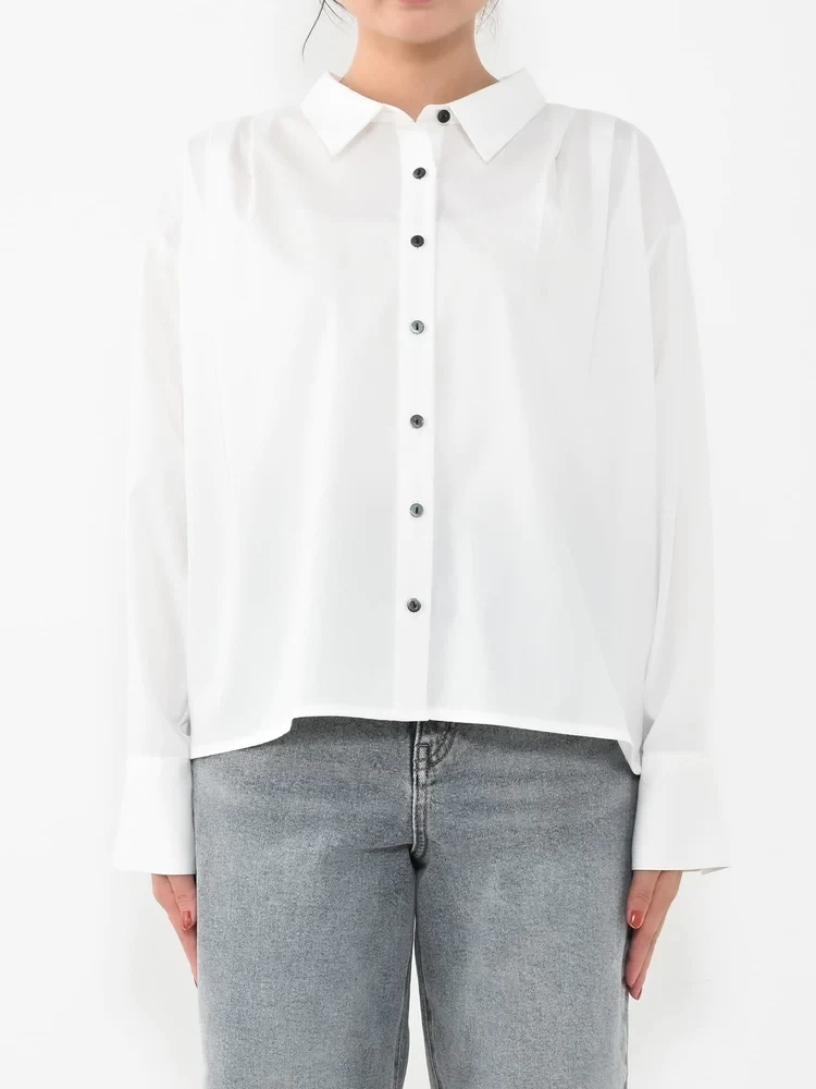 COHINA バックタックフォルムシャツ