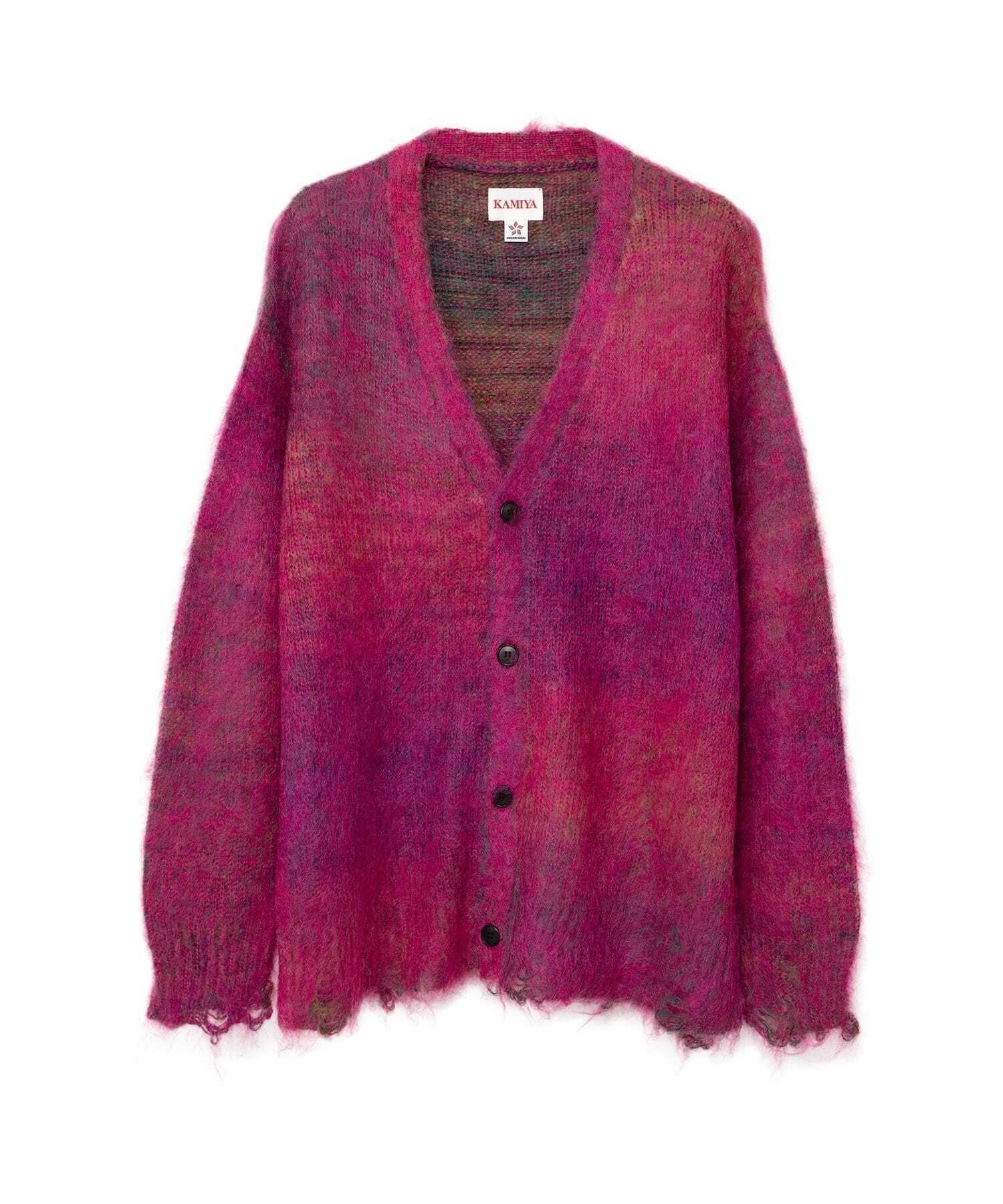 KAMIYA Kasuri Mohair Cardigan