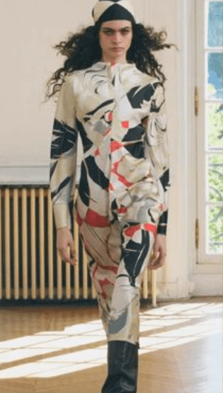 ZARA ZW COLLECTION PRINTED MIDI DRESS