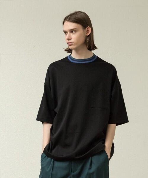 SLICK コンパクトポンチラインリブTシャツ