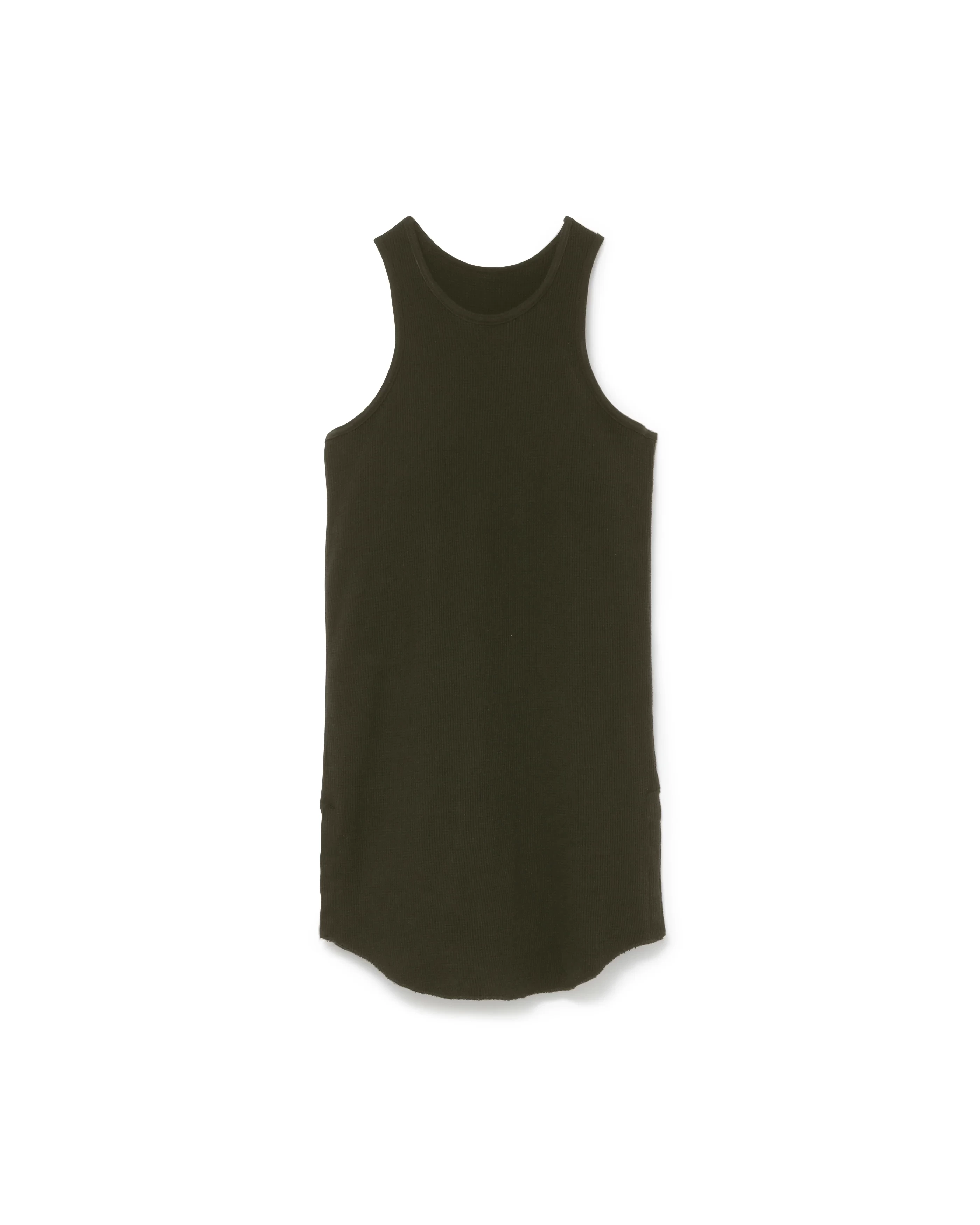TAN WAFFLE TANK TOP