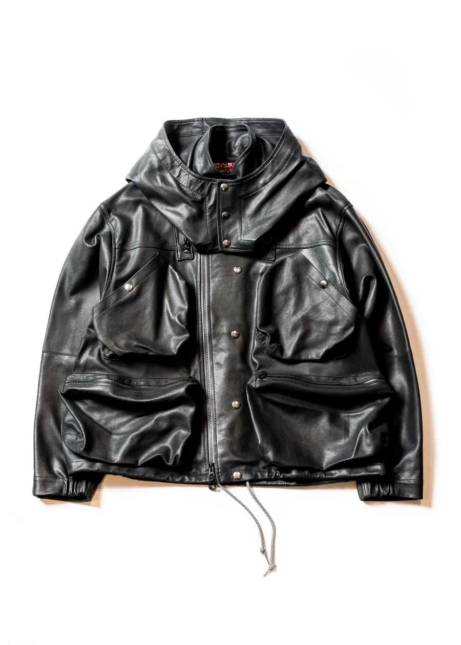 SEVESKIG BACKLASH×SEVESKIG MULTIFUNCTION LEATHER JACKET