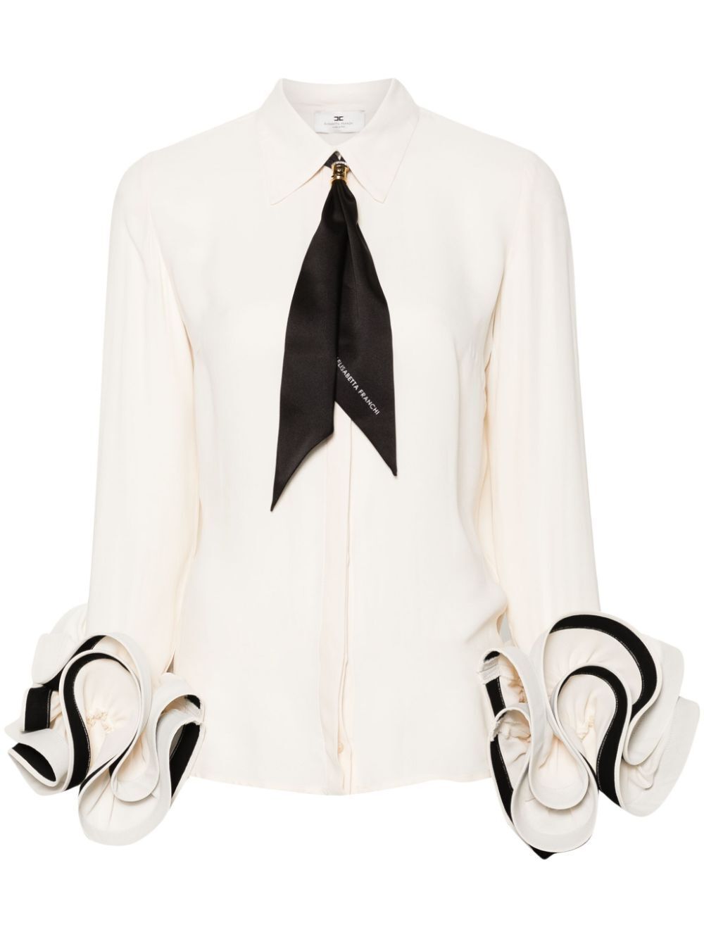 ELISABETTA FRANCHI ラッフル シャツ