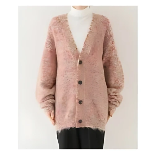 VERMEIL par iena PRINT DYE MOHAIR カーディガン