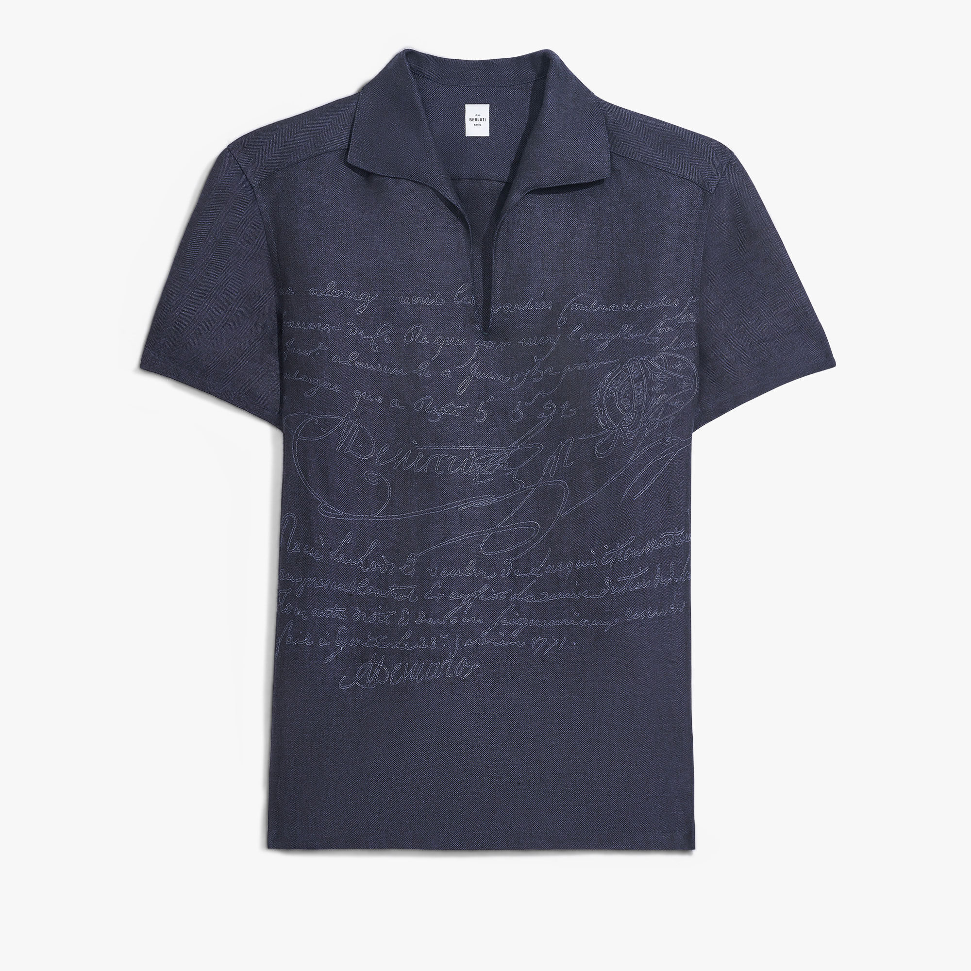 Berluti リネン スクリット 半袖 ジャケット
