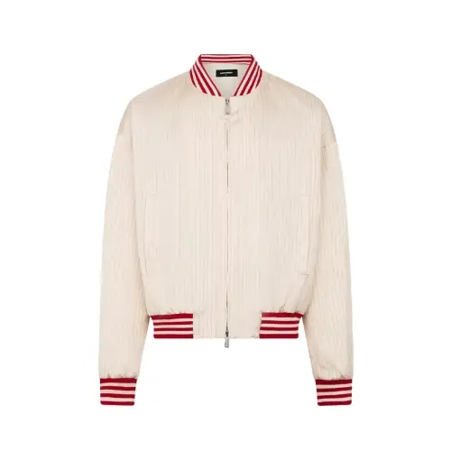 DSQUARED2 Baseball 80’s pinstriped bomber jacket