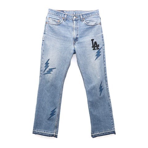 mindseeker 【Limited】LA Thunder Patch Denim Jeans