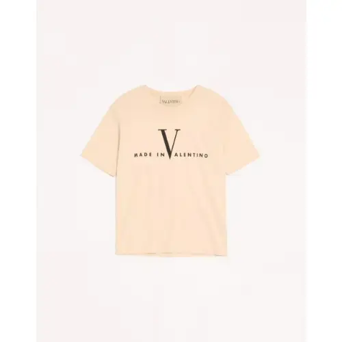 VALENTINO Made In Valentino プリント コットン Tシャツ