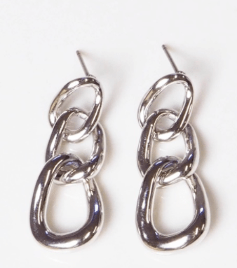 VATSURICA 【m-291P チェーンSV】シンプルメタルピアス3