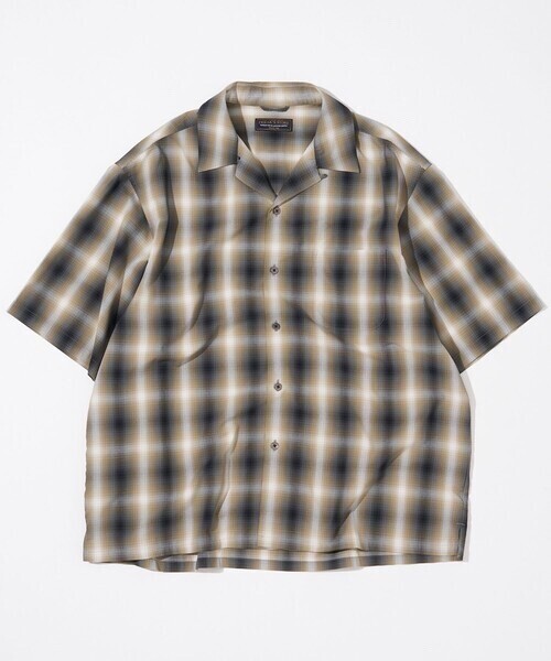 FREAK’S STORE NEW LOOSE FIT OMBRE CHECK SHIRT SS