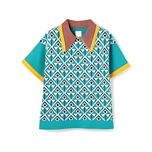 Sasquatchfabrix. FLOWER KNIT H/S POLO