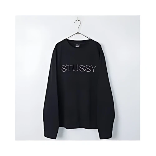 Stussy 2000s "Stussy" logo embroidery sweat