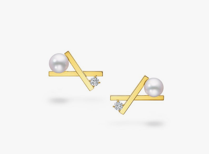 TASAKI バランス クロス イヤリング