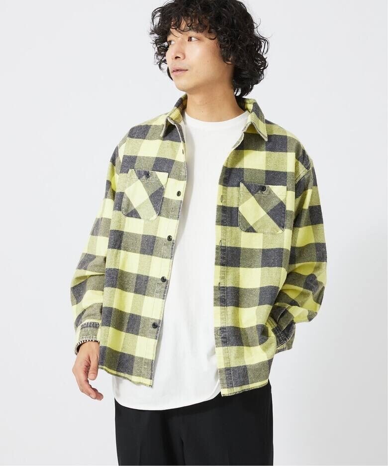JOURNAL STANDARD relume グランジ プリントネル チェックシャツ