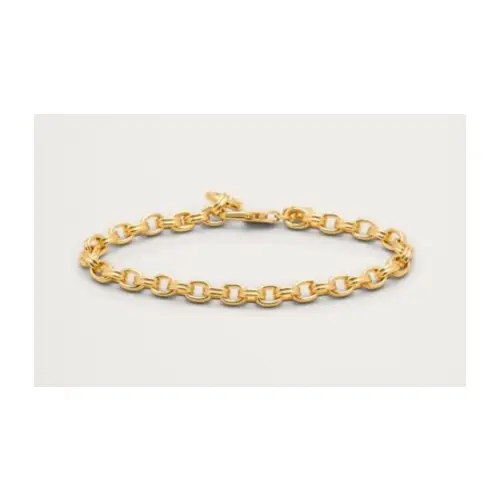 BANANA REPUBLIC ミニ ダブル オーバル リンクチェーン ブレスレット