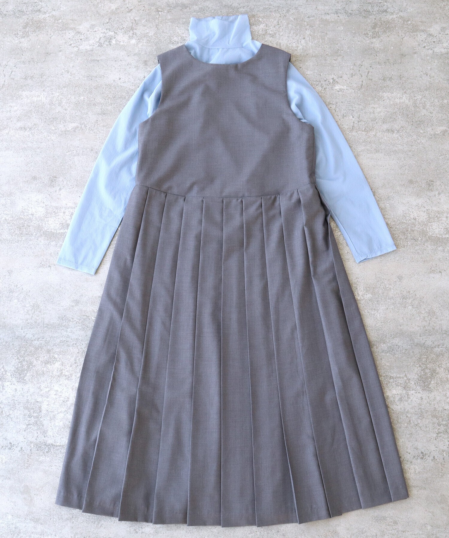bulle de savon T/R プリーツワンピース
