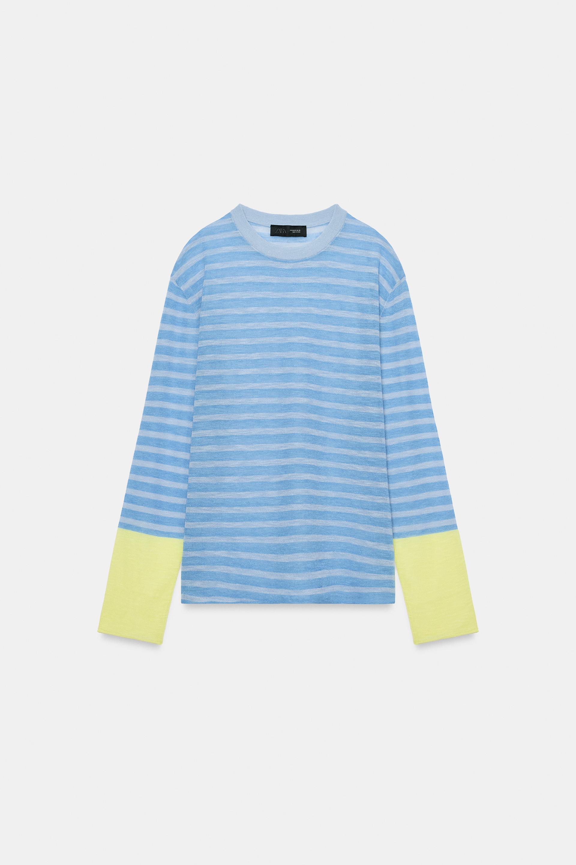 ZARA ストライプ柄ニットセーター