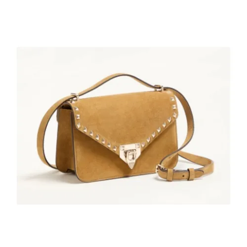 VALENTINO ロックスタッズ スエード スモール ショルダーバッグ
