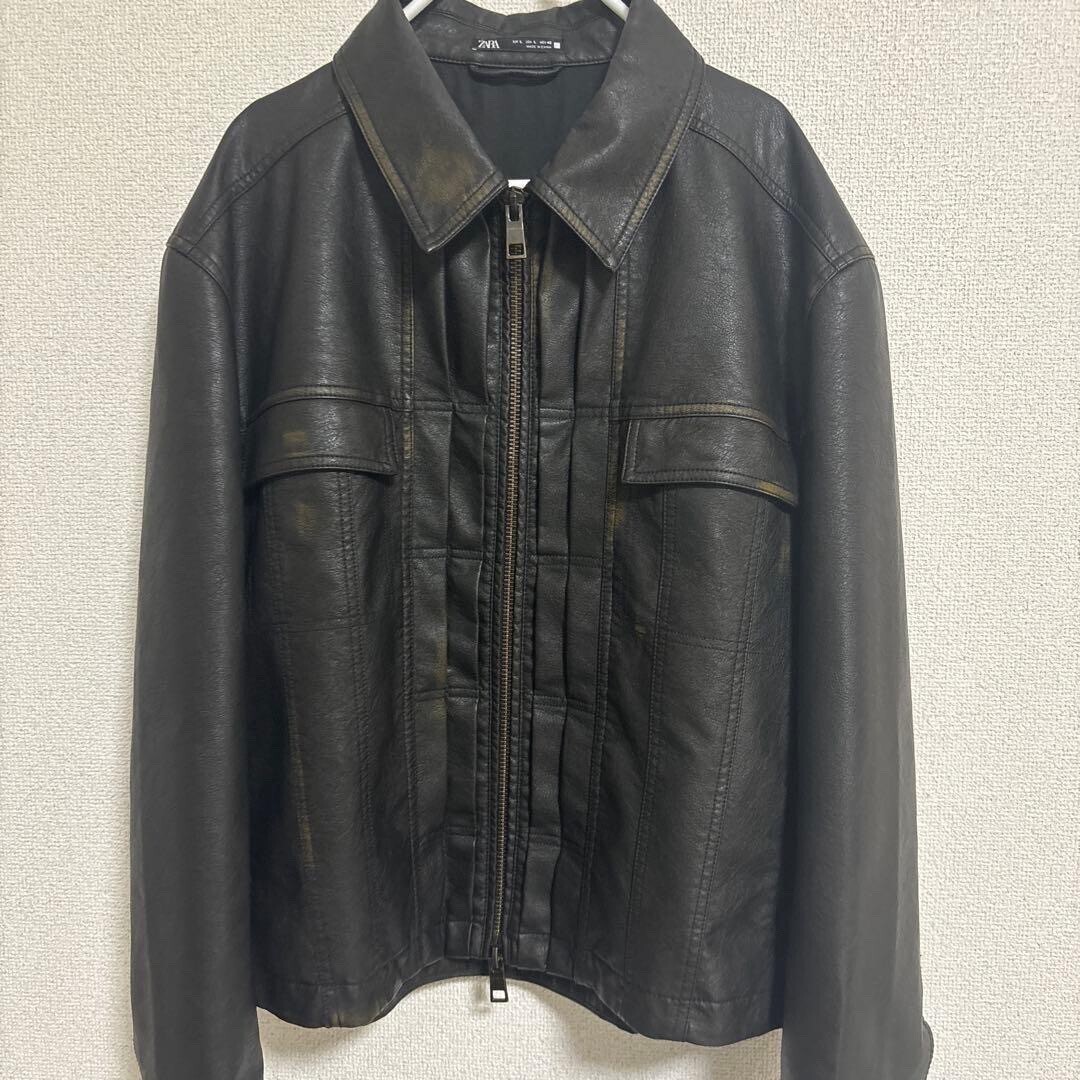 ZARA フェイクレザージャケット