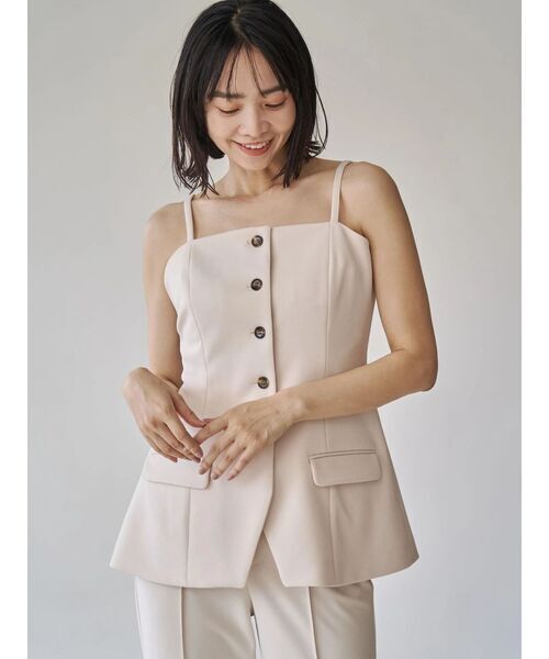 TONAL フロント釦ビスチェ