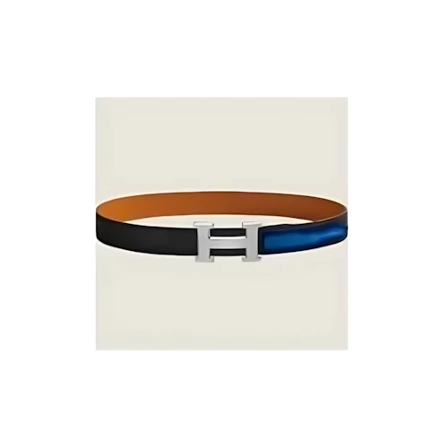 HERMES H belt buckle & Leather strap 32 mm