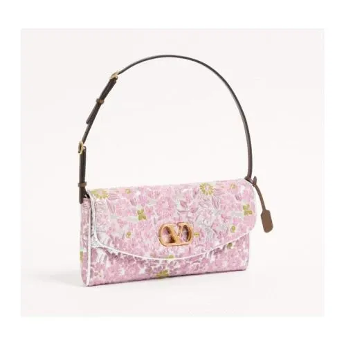 VALENTINO ヴェイン ジャカード ルレックス ファブリック スモール ショルダーバッグ