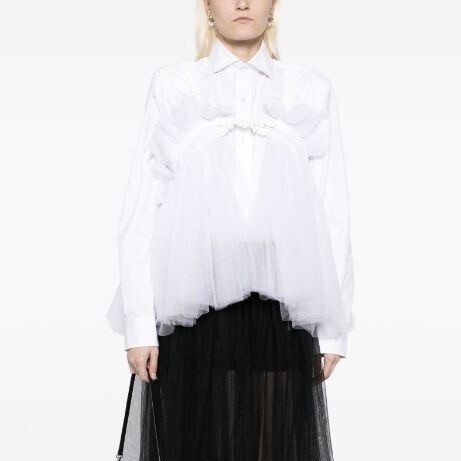 Noir Kei Ninomiya チュールラッフル トップ