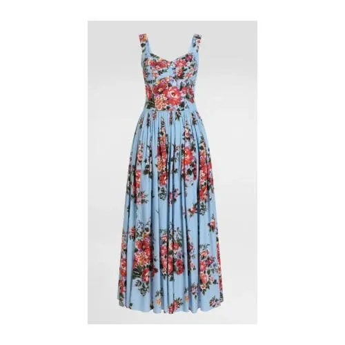 DOLCE ＆ GABBANA Flower bouquet-print dress