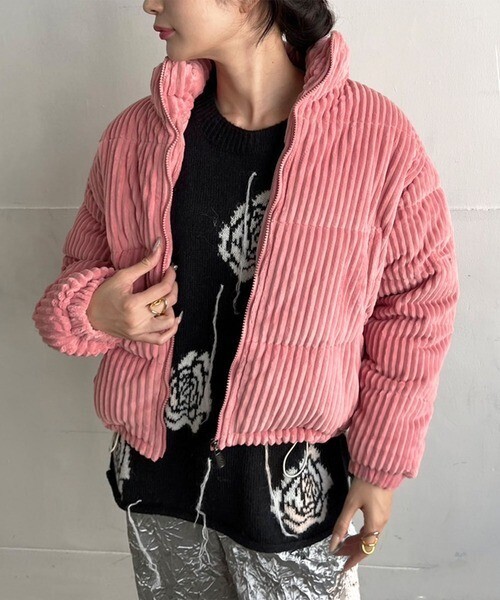Jewelobe コーデュロイ中綿ブルゾン
