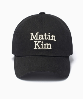 MATIN KIM MATIN VOLUME LOGO BALL CAP IN BLACK
