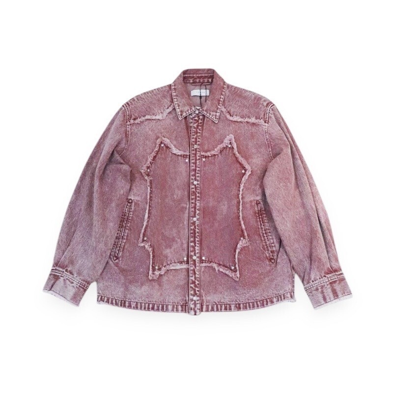 TAUPE TPE WESTERN CUT OFF LOOSE SHIRTS