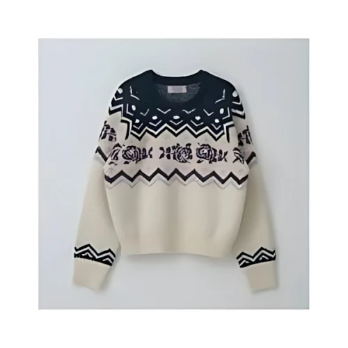 ROLAROLA NORDIC KNIT PULLOVER IVORY
