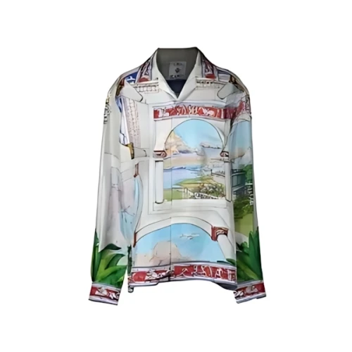 CASABLANCA SHORT SLEEVE CUBAN COLLAR SHIRT