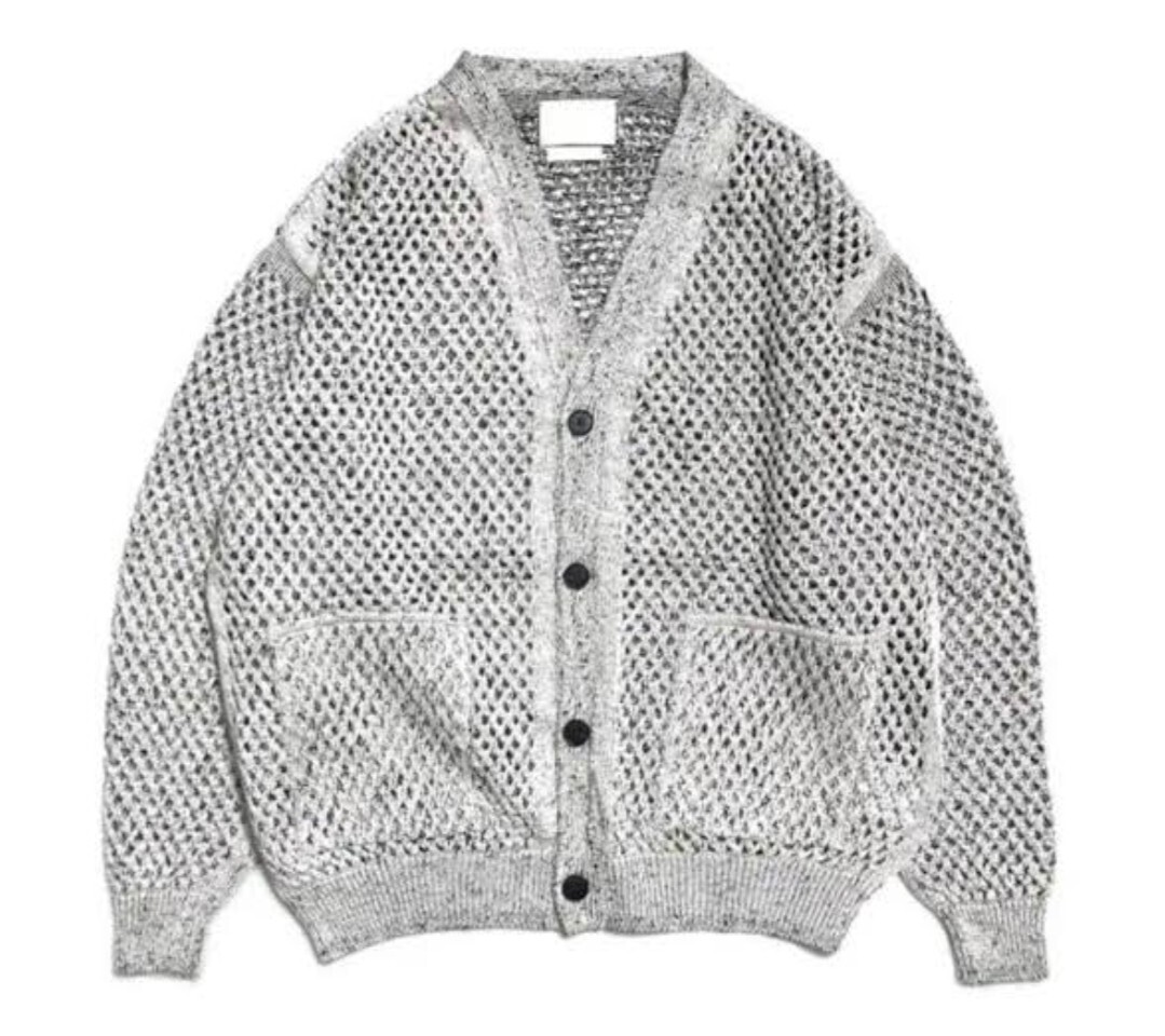 YOKE メッシュニットカーディガン