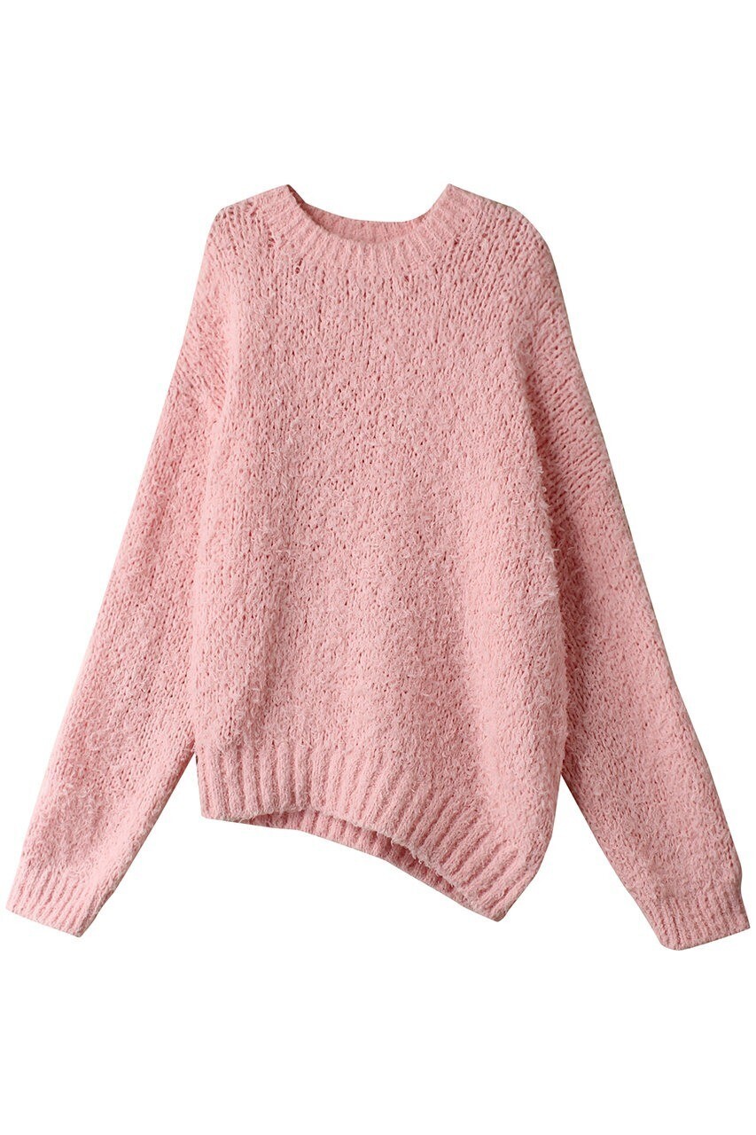 ESLOW FUR COTTON CREWNECK PULLOVER