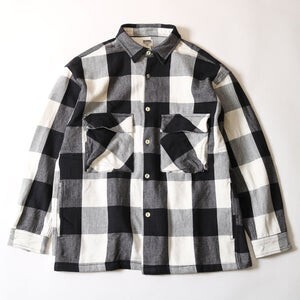 BARNS OUTFITTERS USED WASH HEAVY FLANNEL "CPO" JACKET