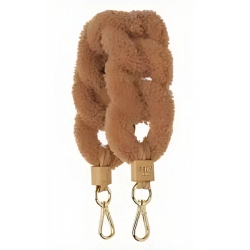 FENDI ストラップ ユー ミニ ベージュシープスキン ショルダーストラップ