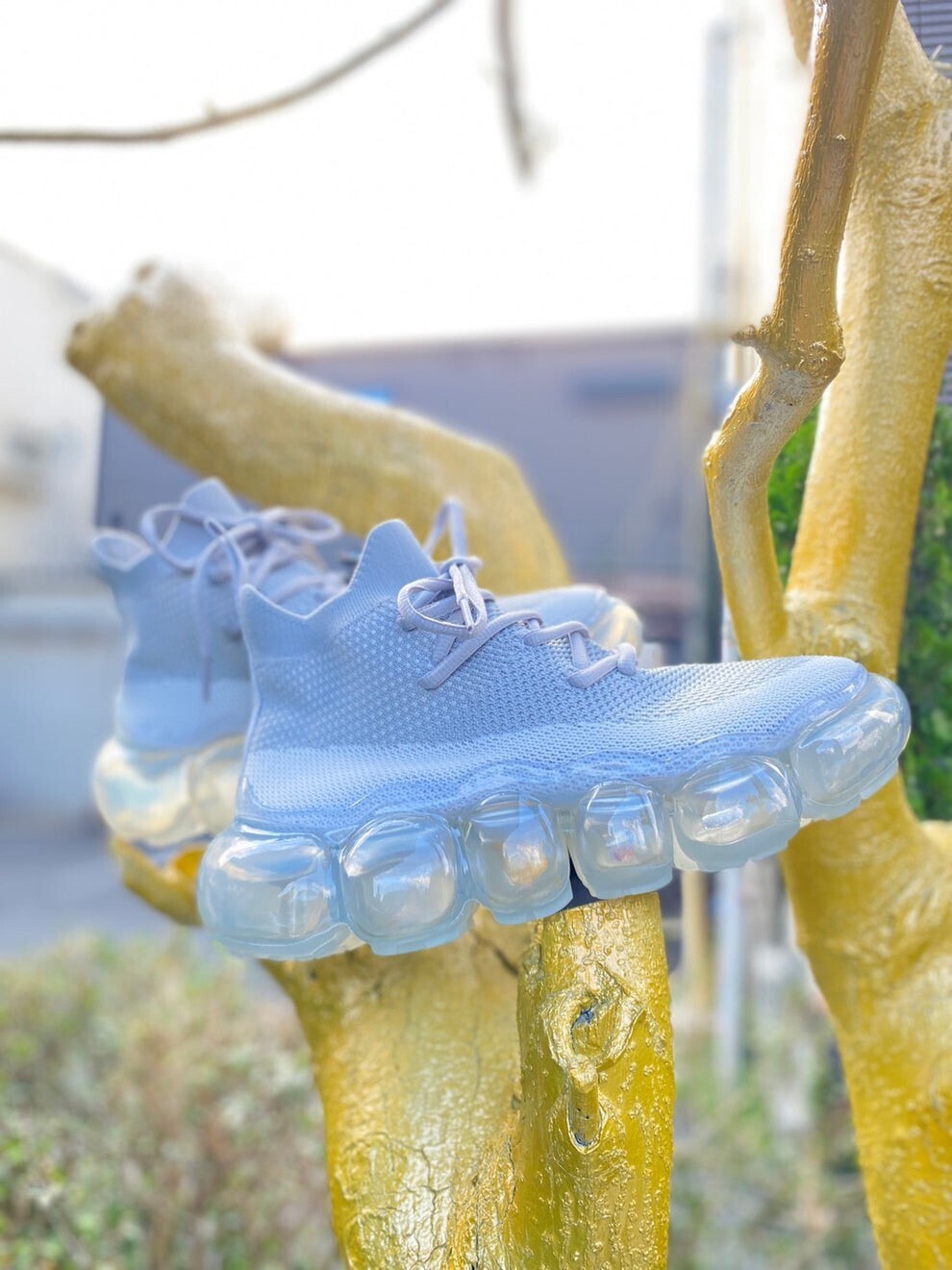 MIKIOSAKABE "Jewelry" Basic Shoes / Ice gray