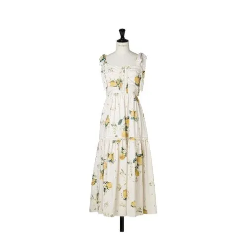 Her lip to Capri Lemon Print Dress