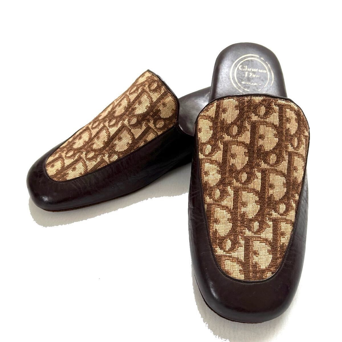 Christian Dior トロッター柄　スリッパ