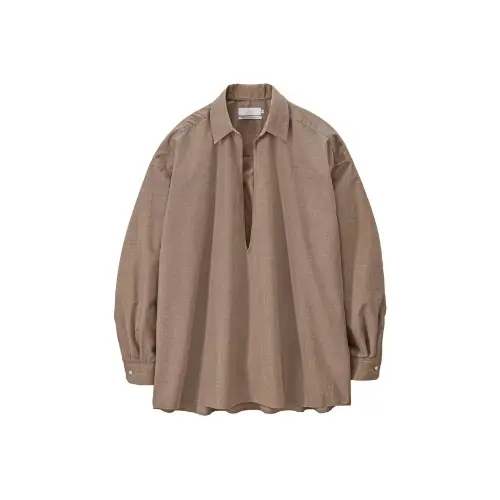 Graphpaper Fine Wool Heather L/S Skipper Shirt