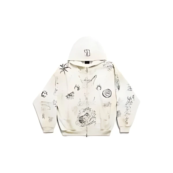 Balenciaga TAT ジップアップ HOODIE